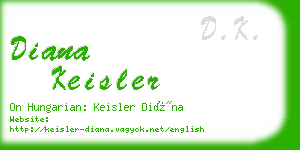 diana keisler business card